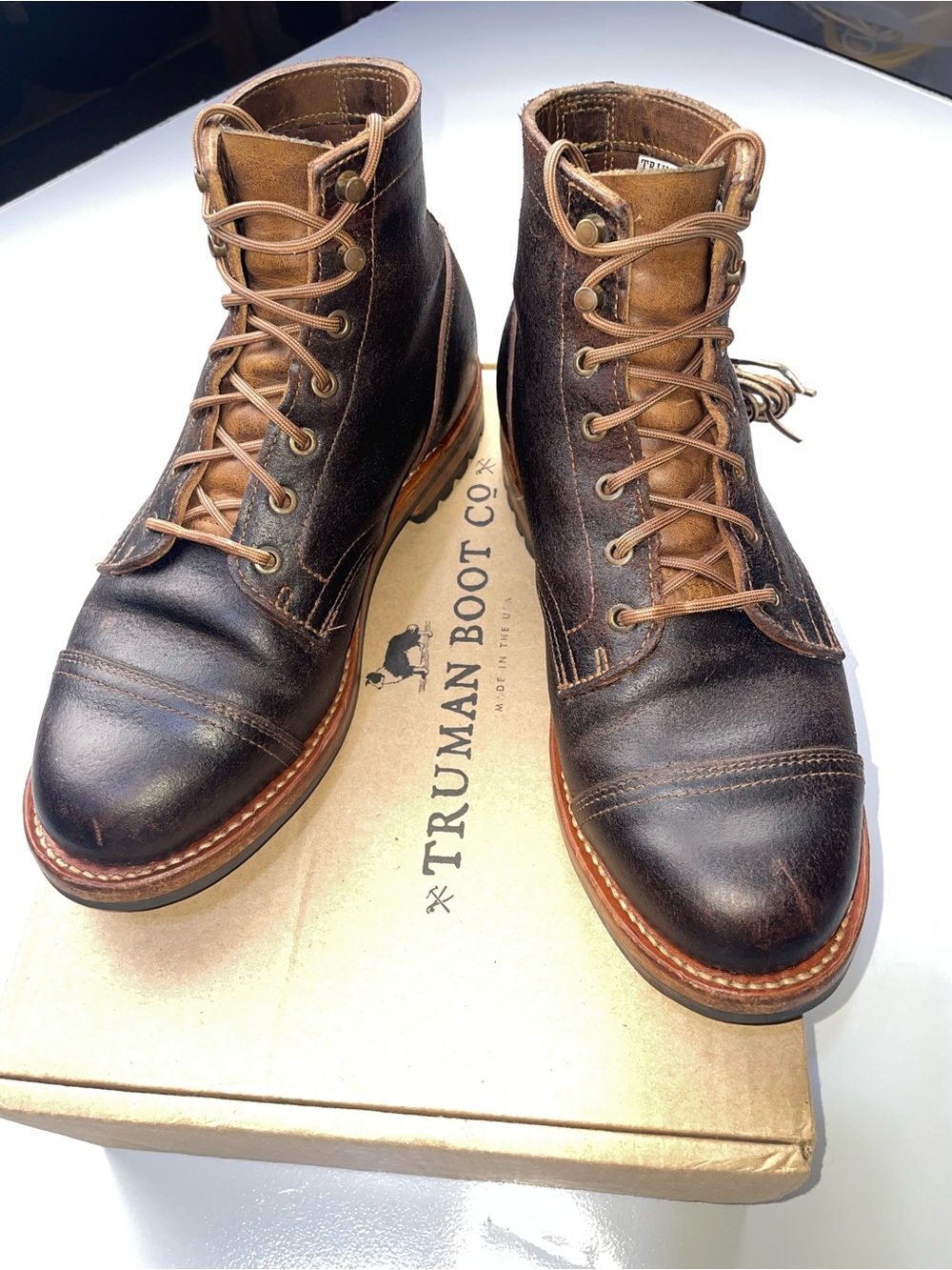 Truman Boots (Java Waxed Flesh 9) - Picture 2 of 14